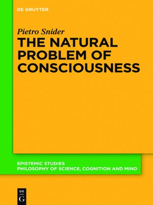 cover image of The Natural Problem of Consciousness